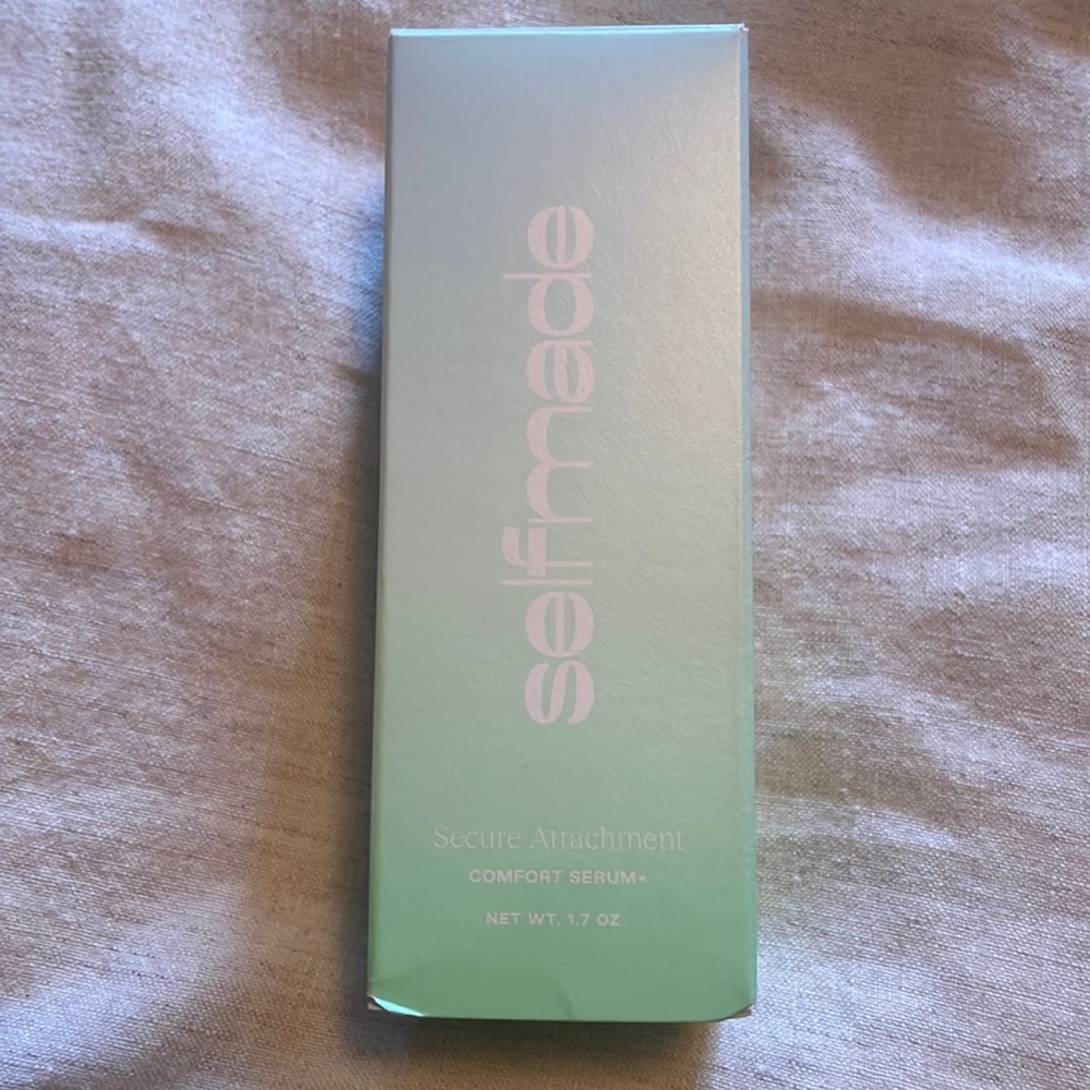 SelfMade Secure attachment comfort serum, pump bottle, opened and partially used